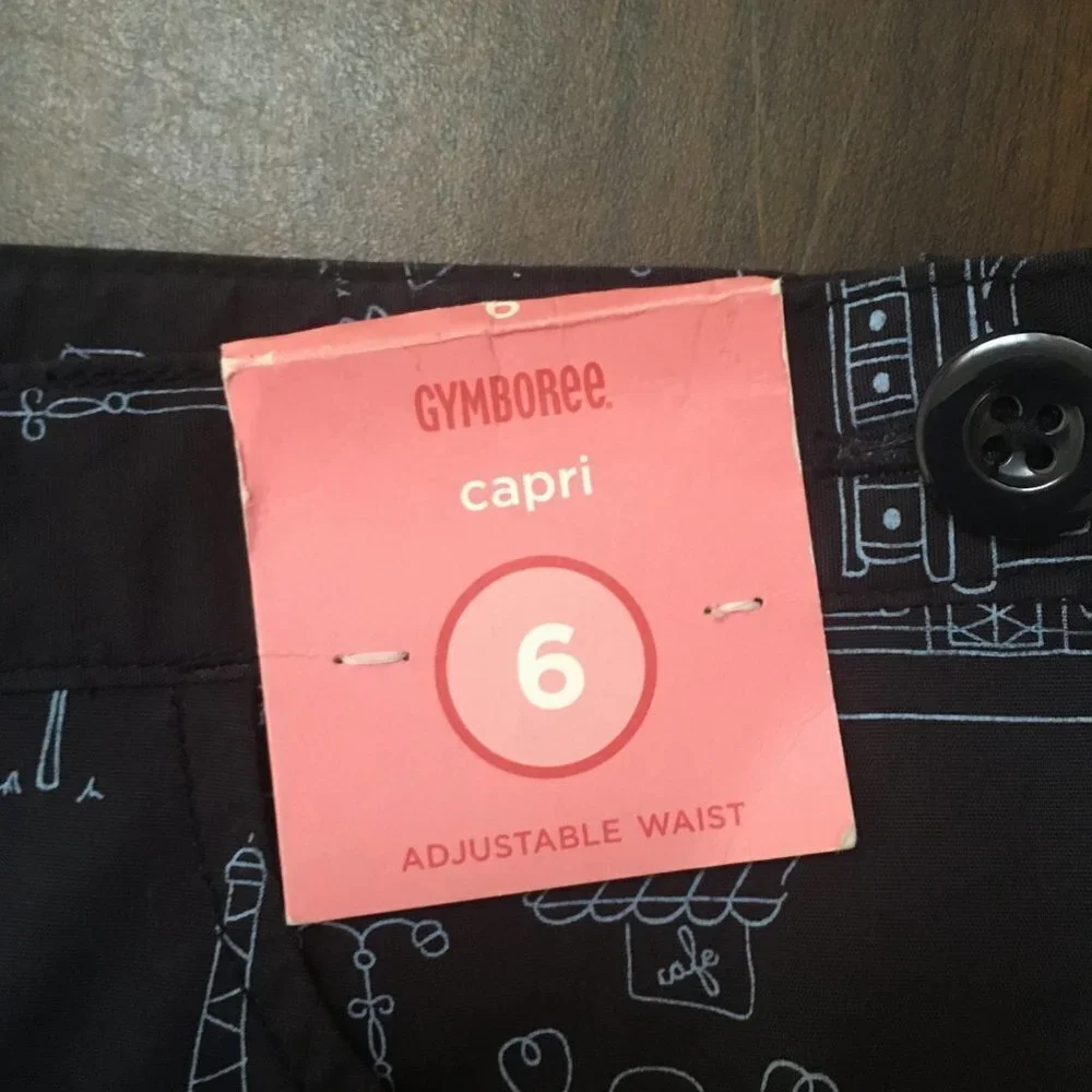 Gymboree Capri Adjustable Waist Side Zipper Girls Size 6. NWT